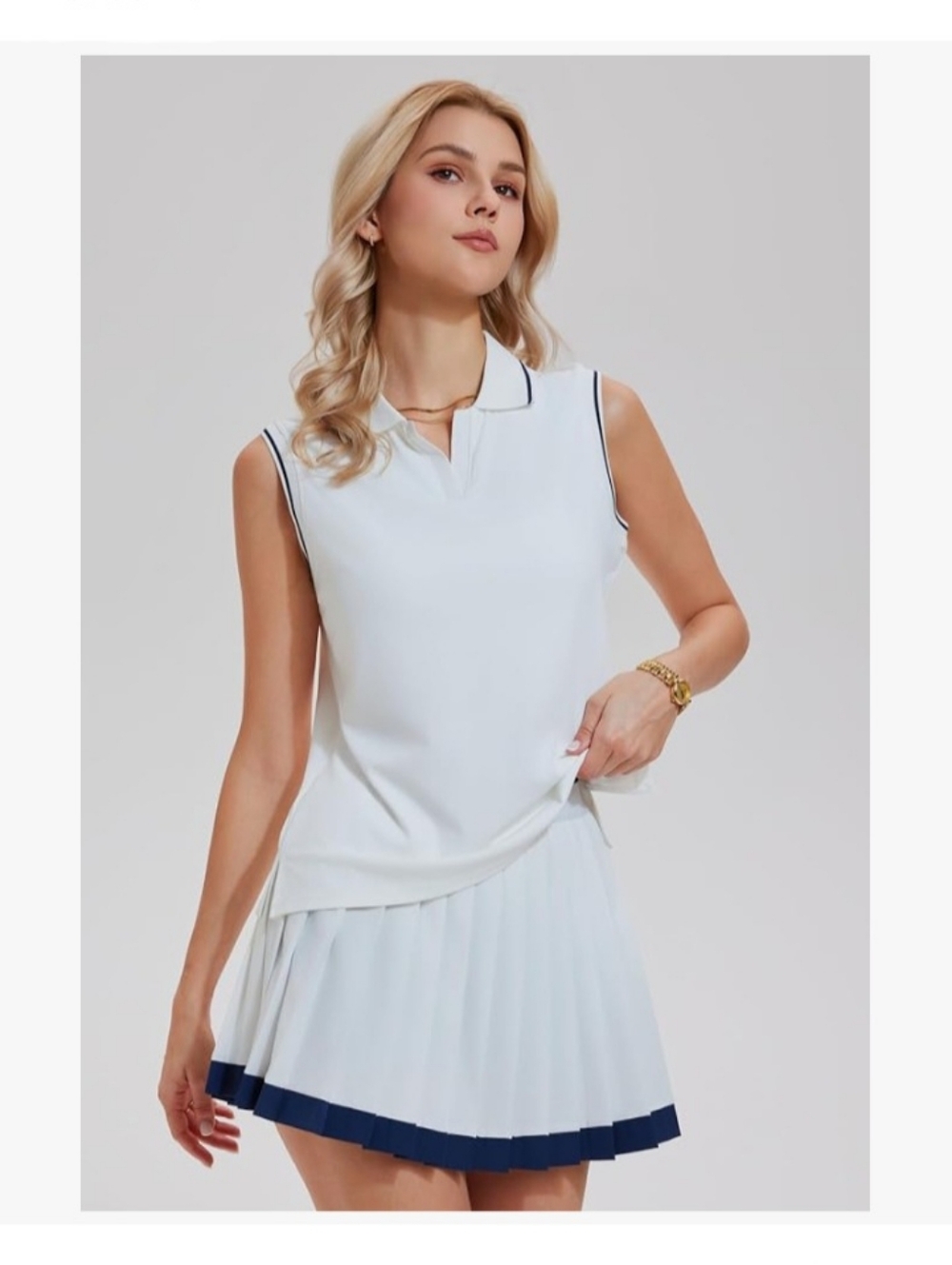 NWT AFZ White 2 Piece Athletic Set - Large